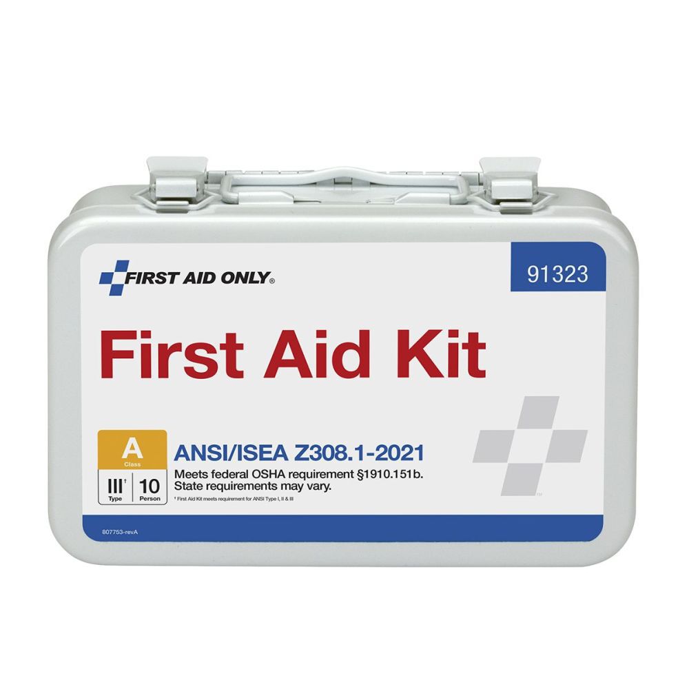 First Aid Only 91323 10 Person ANSI A Metal First Aid Kit, ANSI 2021 Compliant - 6