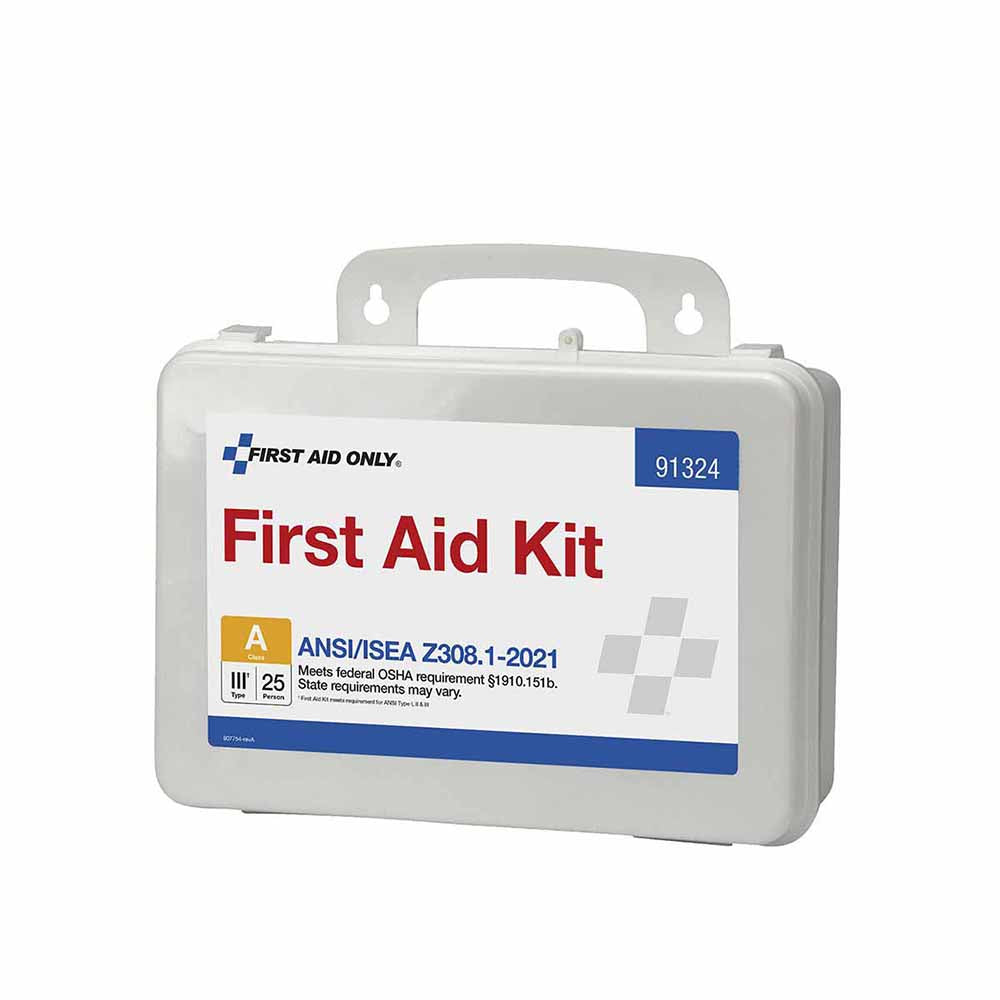 First Aid Only 91324 25 Person ANSI 2021 Class A, Plastic First Aid Kit - 3