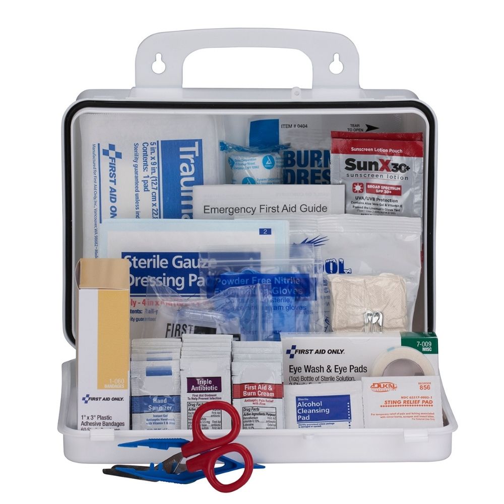 First Aid Only 91335 25 Person Contractor 2021 ANSI Plastic First Aid Kit - 2