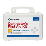 First Aid Only 91335 25 Person Contractor 2021 ANSI Plastic First Aid Kit - 4