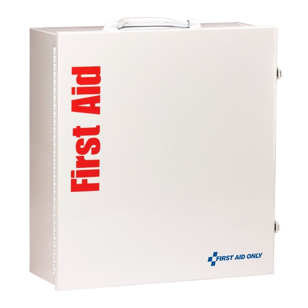 First Aid Only 91340 3 Shelf First Aid 2021 ANSI B+ Metal Cabinet, with Meds - 9