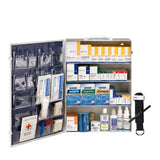 First Aid Only 91341 5 Shelf First Aid 2021 ANSI B+ Metal Cabinet, with Meds - 2