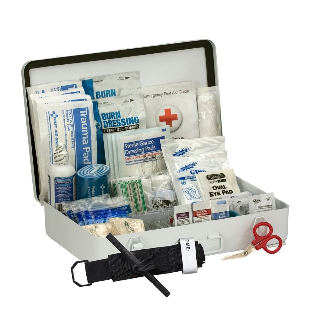 First Aid Only 91347 50 Person First Aid Kit, 2021 ANSI B,  Metal Case - 3