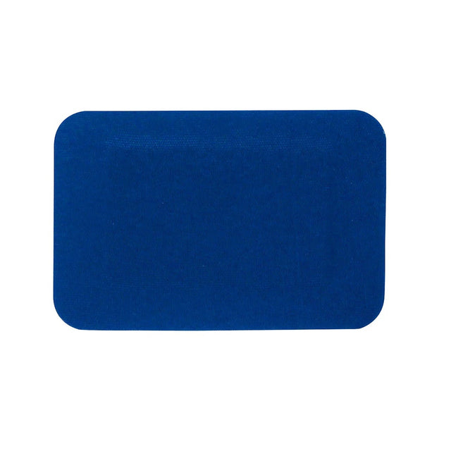 First Aid Only 91436 2 in. x 3 in. Blue Metal Detectable Adhesive Fabric Patch Bandages (25 Box)