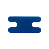 First Aid Only 91668 1 1/2 in x 3 in Blue Metal Detectable Fabric Knuckle Bandages (50 Pack) - 2