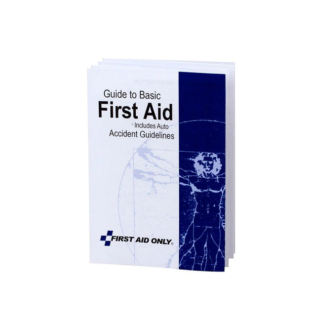 First Aid Only BK021 First Aid Guide 5-Page Multifold with Auto Accident Form 3 x 4