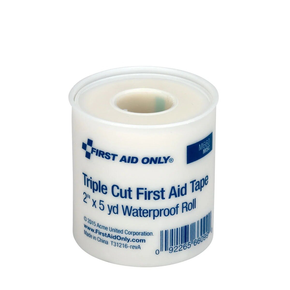 First Aid Only FAE-9089 SmartCompliance Refill 2 in. x 5 yd Triple Cut Waterproof First Aid Tape Roll (1 Roll)