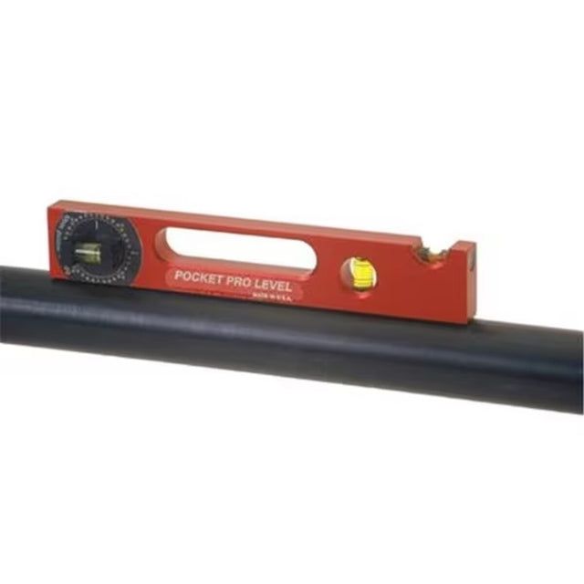 Flange Wizard 496-PP-200 9" Magnetic Pocket Pro Level with 3 Vials