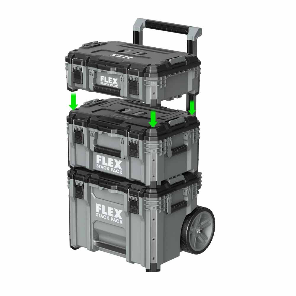 Flex Fs1101 Stack Pack Rolling Tool Box - 15