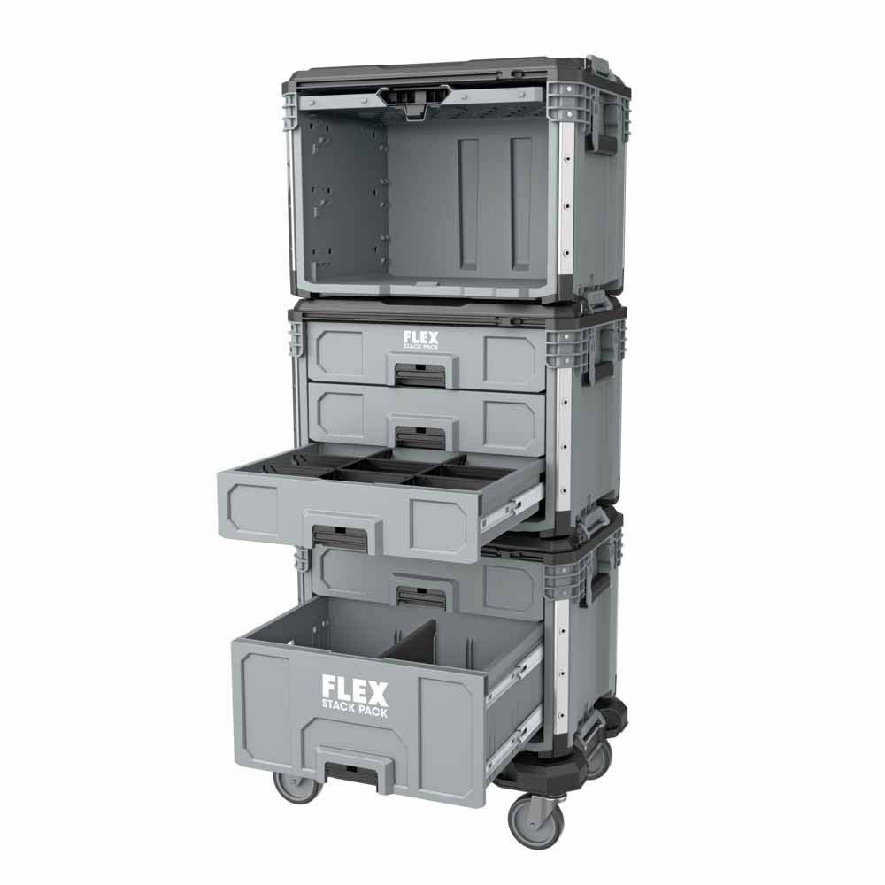 Flex Fs1106 Stack Pack 2-Drawer Tool Box - 6