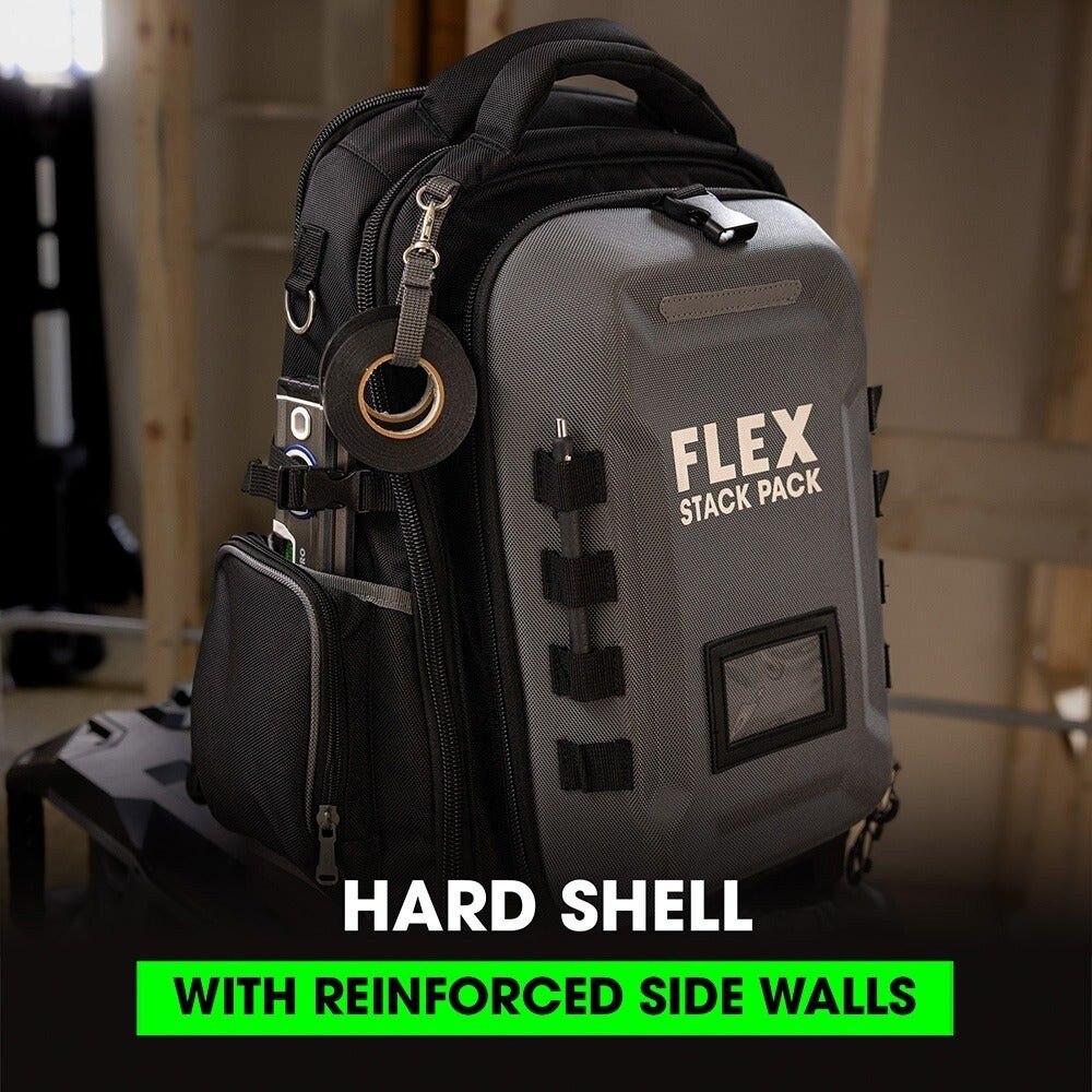 Flex FS1204 16" Jobsite Backpack for Tool Organization and Storage - 2
