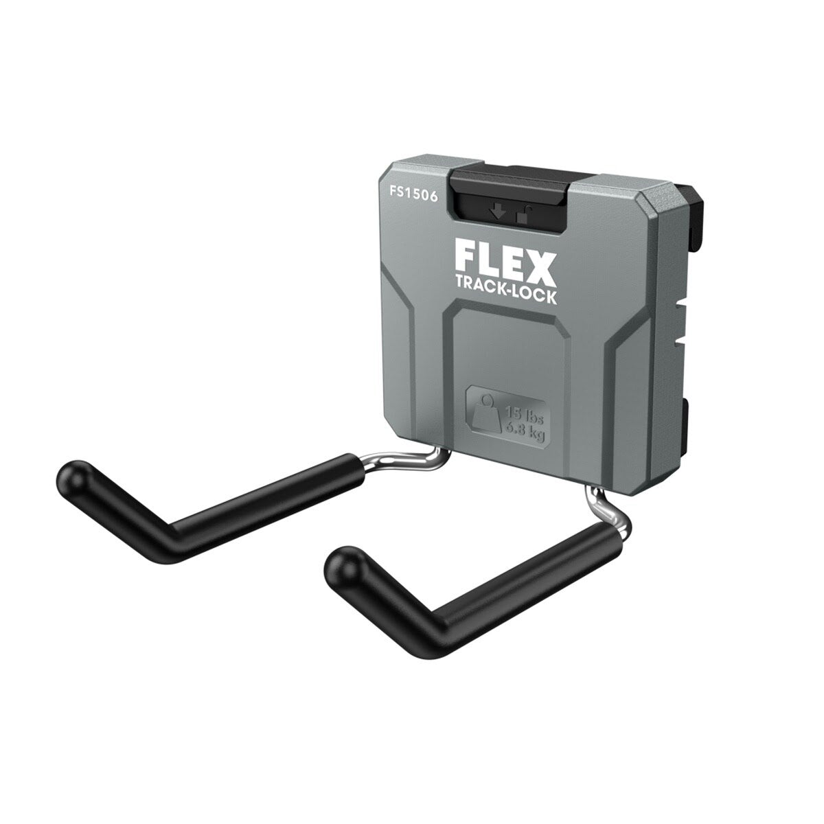 Flex FS1506-2 TRACK-LOCK Dual Straight Hook Rail Mount 4.3 in x 3.3 in (2 Pack) - 2