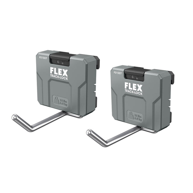 Flex FS1507-2 TRACK-LOCK Straight Hook Wall Storage Accessory with Security Lock (2 Pack)