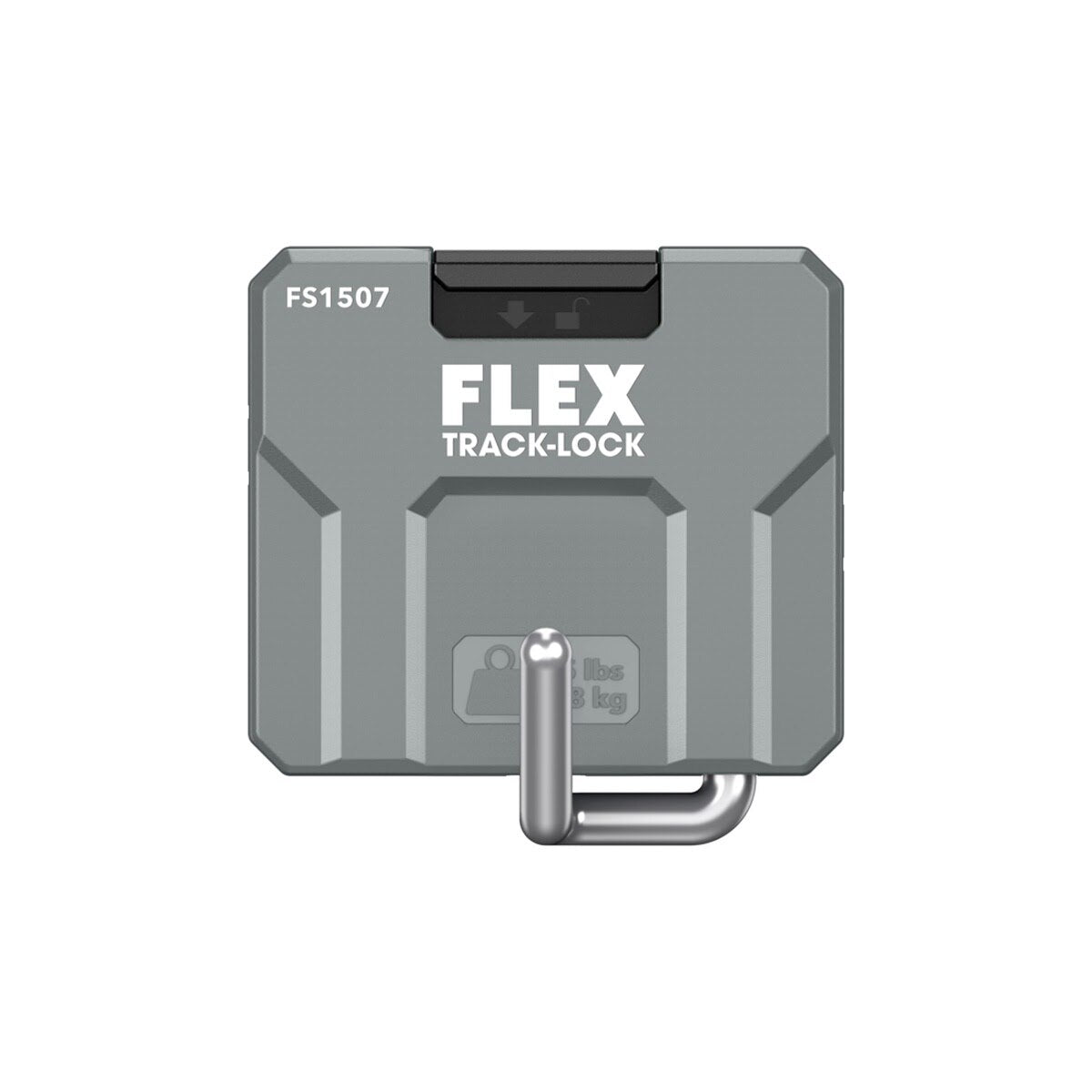 Flex FS1507-2 TRACK-LOCK Straight Hook Wall Storage Accessory with Security Lock (2 Pack) - 3