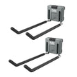 Flex FS1508-2 TRACK-LOCK Large Folding Dual Straight Hook for Wall Storage Rails 9.6 in x 3 in (2 Pack)