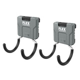 Flex FS1509-2 TRACK-LOCK 3.3 in x 3.0 in Dual C-Hook Tool Storage Hook (2 Pack)