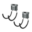 Flex FS1511-2 TRACK-LOCK Large Folding Dual C-Hook Rail Storage Accessory 5.8 in x 3.4 in (2 Pack)