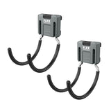 Flex FS1511-2 TRACK-LOCK Large Folding Dual C-Hook Rail Storage Accessory 5.8 in x 3.4 in (2 Pack)
