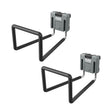 Flex FS1512-2 TRACK-LOCK Large Folding U-Hook Rail Storage Hook 8.2 in x 5.7 in (2 Pack)