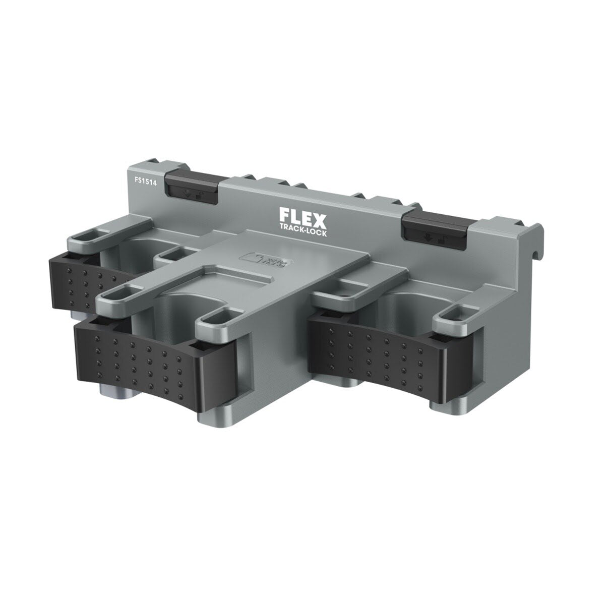 Flex FS1514-2 TRACK-LOCK Triple Clamp Tool Mount for Long-Handled Tools 0.8-1.4 in Clamp OD 25 lb Capacity (2 Pack)