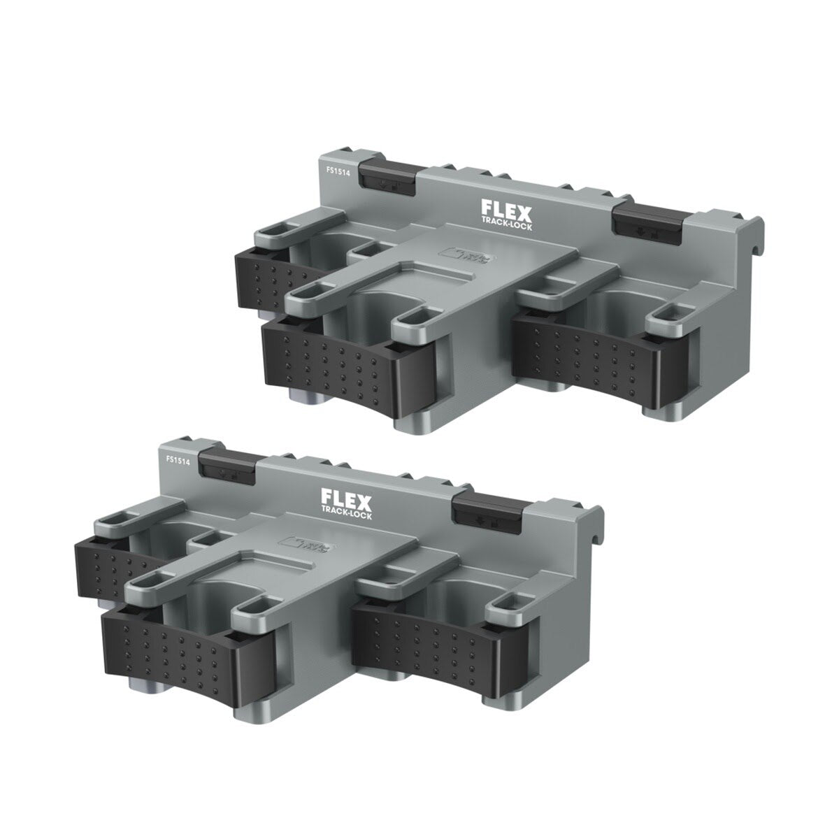 Flex FS1514-2 TRACK-LOCK Triple Clamp Tool Mount for Long-Handled Tools 0.8-1.4 in Clamp OD 25 lb Capacity (2 Pack) - 4
