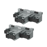 Flex FS1514-2 TRACK-LOCK Triple Clamp Tool Mount for Long-Handled Tools 0.8-1.4 in Clamp OD 25 lb Capacity (2 Pack) - 4