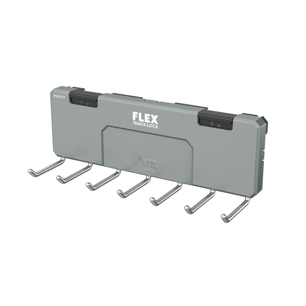 Flex FS1517 TRACK-LOCK 7 Straight Hook Rack 9.8 in x 2 in x 3.5 in - 3