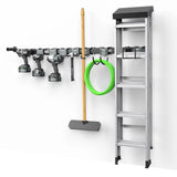 Flex FSM1502-10 TRACK-LOCK 32 in. Wall Storage Starter Set with Hooks (10 Piece) - 3