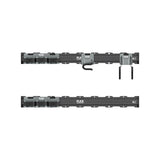 Flex FSM1503-6 TRACK-LOCK 6 Pc Landscaping Tool Wall Storage Set with 32 Inch Wall Mount Rails and Hooks (6 Piece Set) - 2
