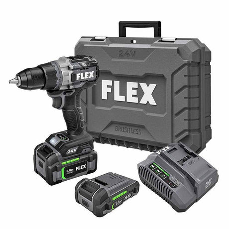 Flex FX1171T-2B 24V 1/2" 2 Speed Drill Driver with Turbo Mode Kit