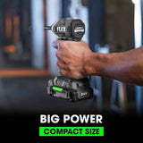 Flex FX1331-1A 1/4" Hex Compact Impact Driver Kit - 6