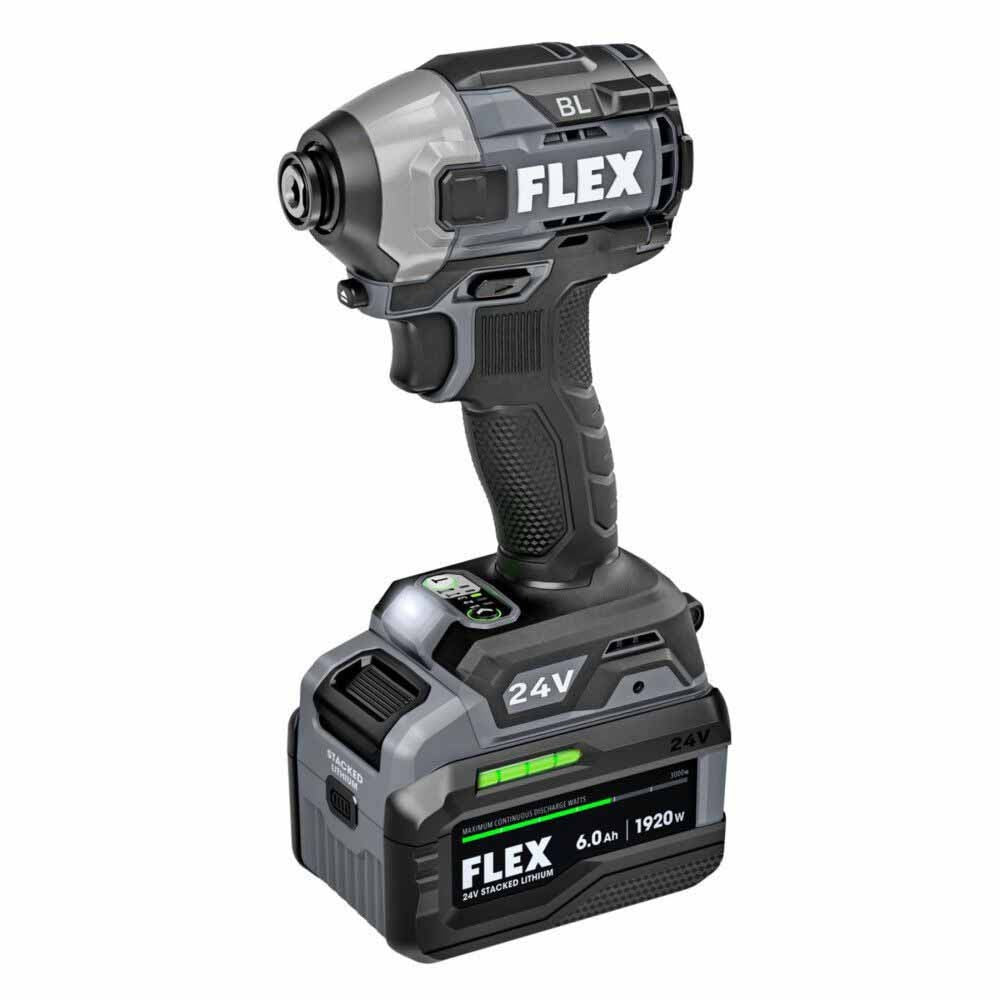 Flex FX1371A-1H 1-4" Quick Eject Hex Impact Driver with Multi-Mode Stacked-Lithium Kit - 2