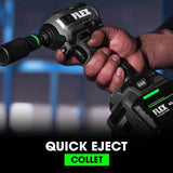 Flex FX1371A-1H 1-4" Quick Eject Hex Impact Driver with Multi-Mode Stacked-Lithium Kit - 6