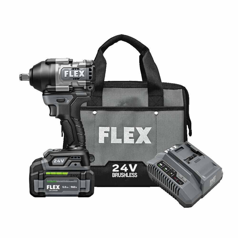 Flex FX1451-1C 1/2" Mid Torque Impact Wrench kit - 2