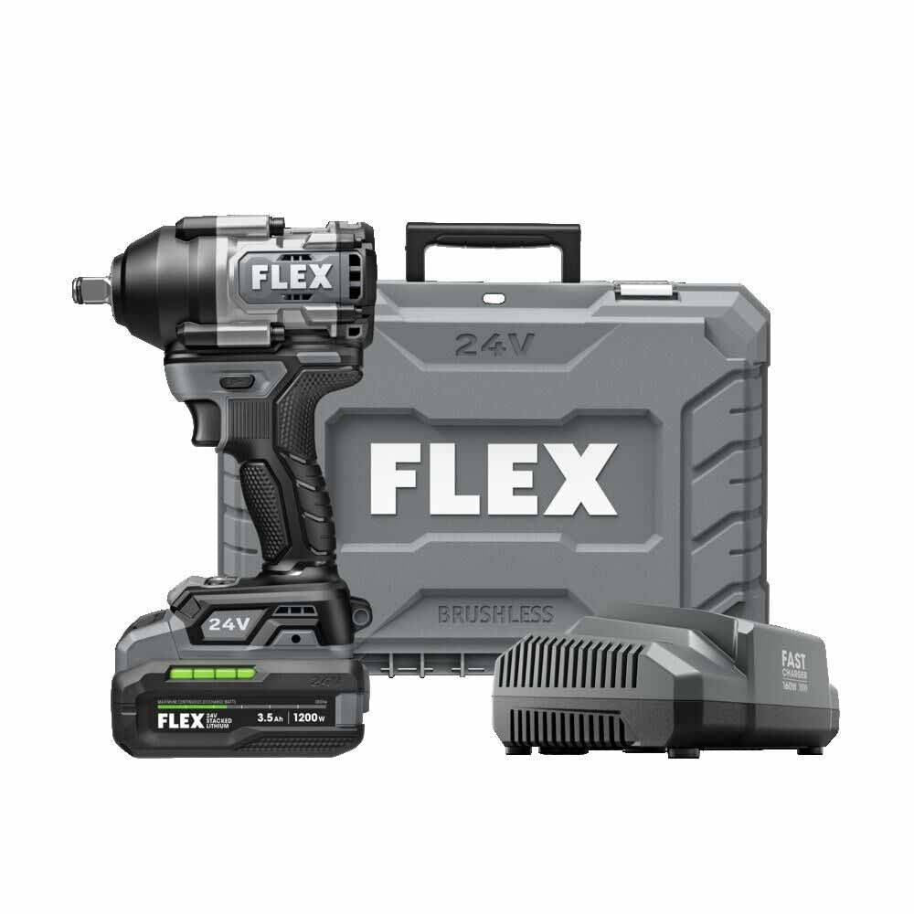 Flex FX1451-1F 1/2" Mid Torque Impact Wrench Stacked-Lithium Kit - 2