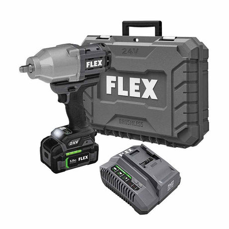 Flex FX1471-1C 24V 1/2" High Torque Impact Wrench kit