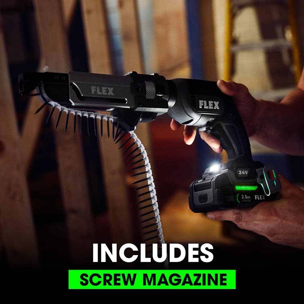 Flex FX1611-Z 24V Drywall Screw Gun with Magazine - 5