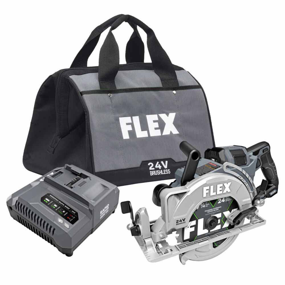 Flex FX2141R-1J 7-1-4 Rear Handle Circular Saw Stacked-Lithium Kit