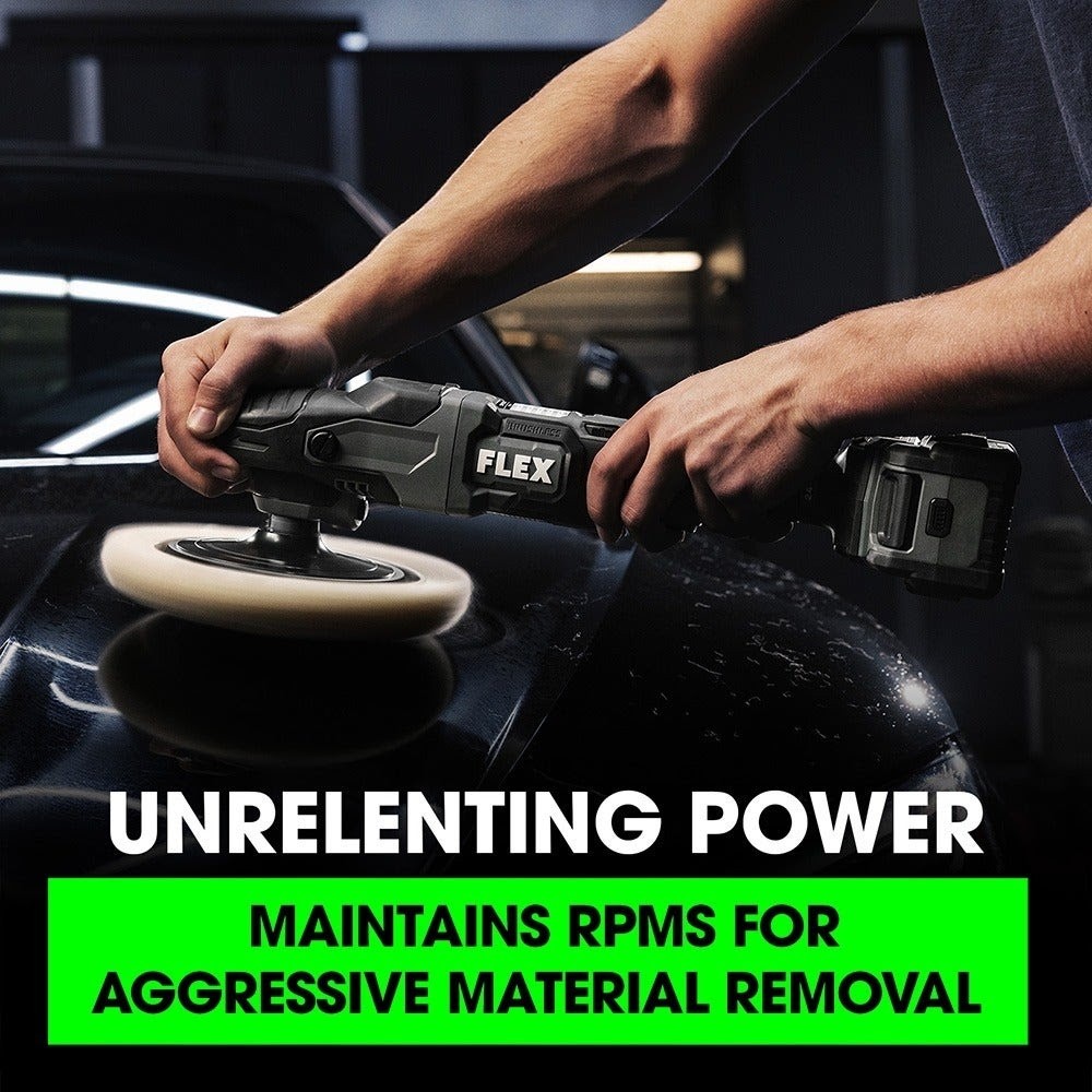 Flex FX3311-2C 24V Rotary Polisher Kit with 5.0Ah Battery and Accessories - 6