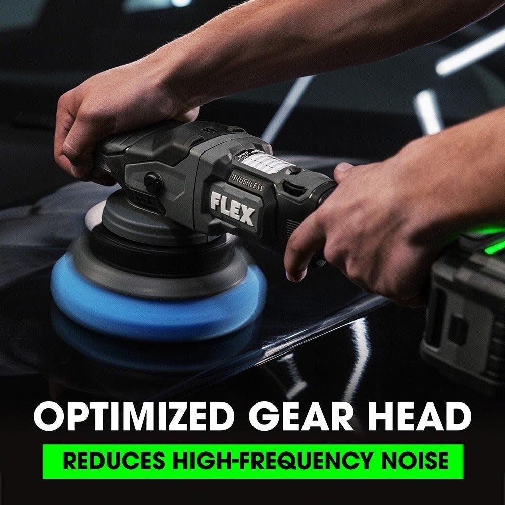 Flex FX3331-2C Gear-Driven Orbital Polisher Kit with 24V Battery and Fast Charger - 3