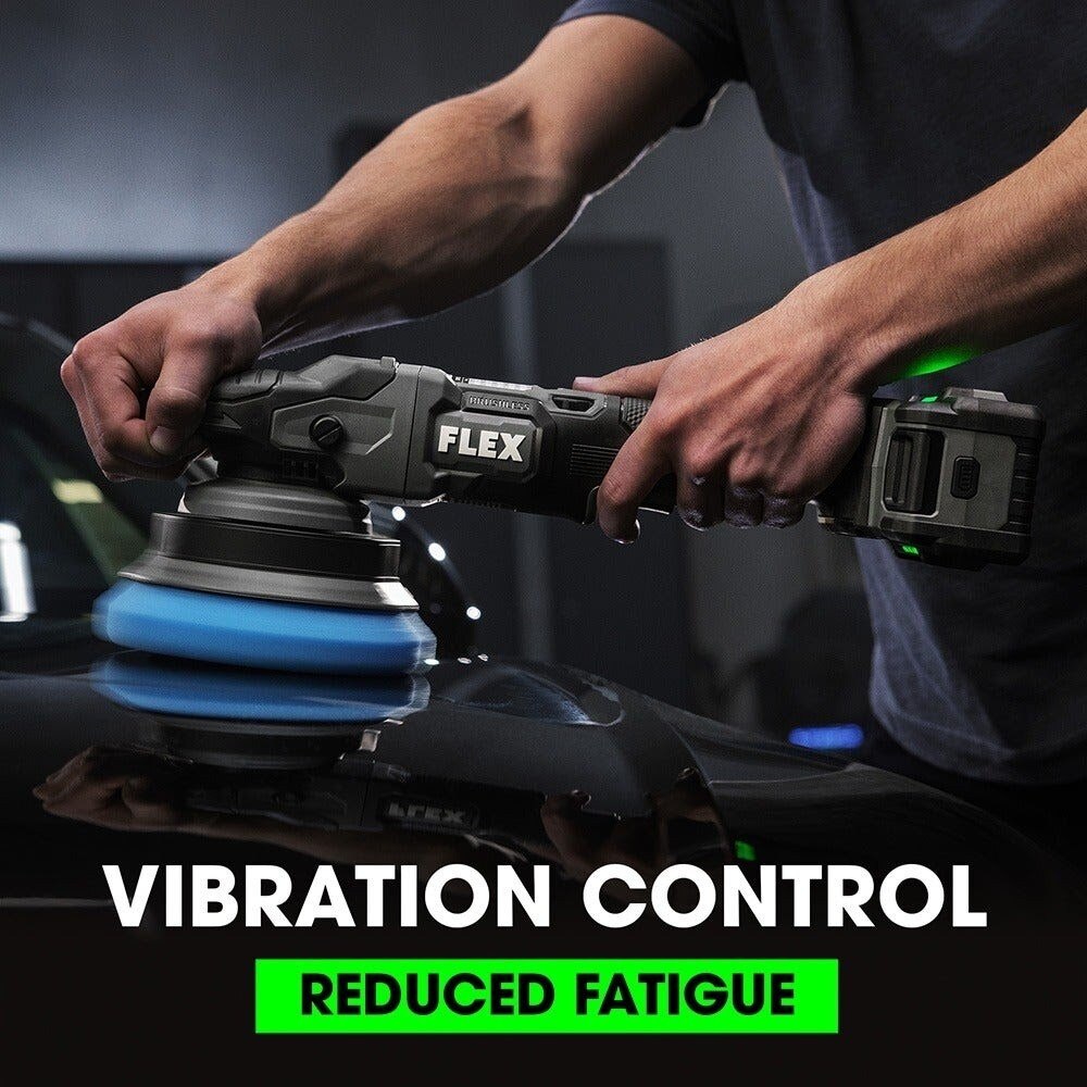 Flex FX3331-2C Gear-Driven Orbital Polisher Kit with 24V Battery and Fast Charger - 5