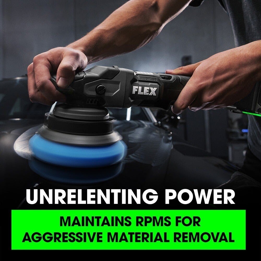 Flex FX3331-2C Gear-Driven Orbital Polisher Kit with 24V Battery and Fast Charger - 6