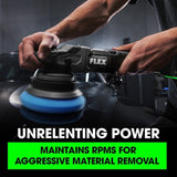 Flex FX3331-2C Gear-Driven Orbital Polisher Kit with 24V Battery and Fast Charger - 6