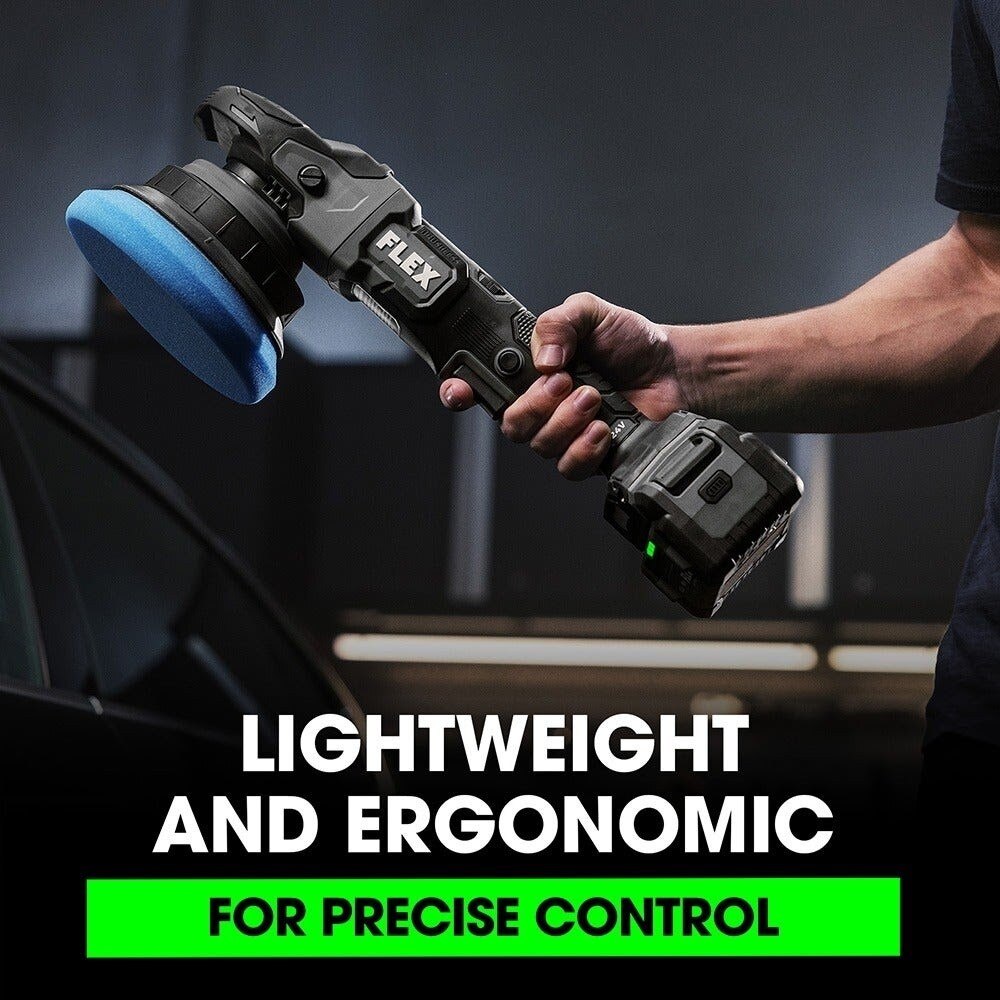Flex FX3331-2C Gear-Driven Orbital Polisher Kit with 24V Battery and Fast Charger - 7