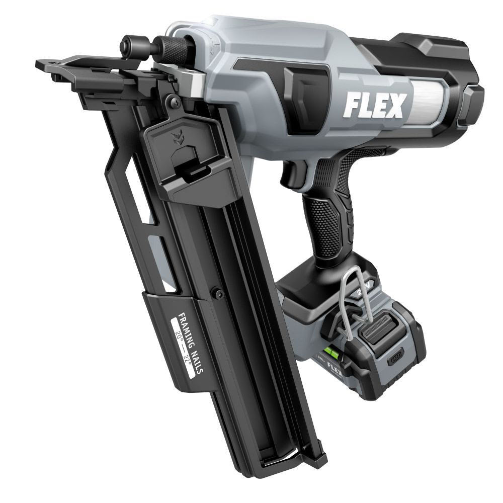 Flex FX4351A-1C 24V Brushless 21 Degree Framing Nailer Kit - 3