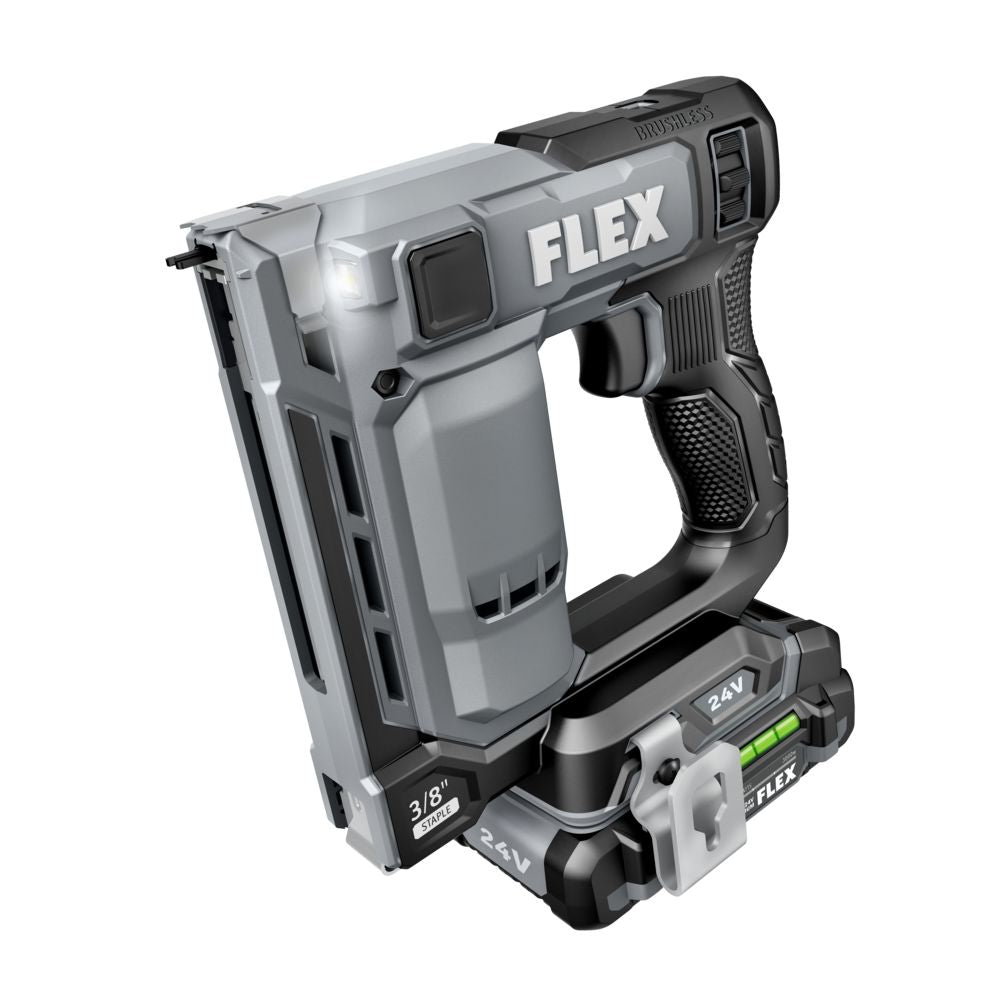 Flex FX4521-1A 3/8" Stapler Kit (1 x 2.5Ah Battery + 160W Charger) - 2