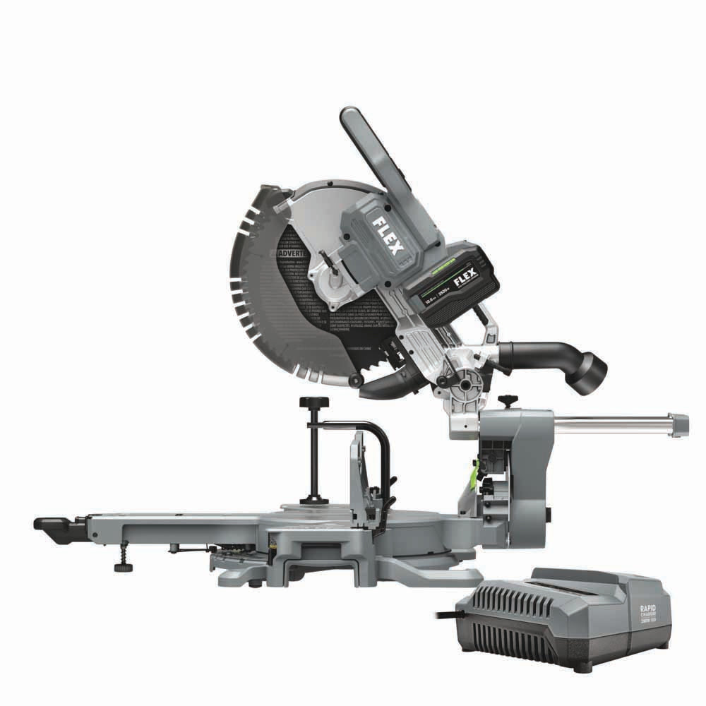 Flex FX7141A-1J 12" Sliding Compound Miter Saw, 10.0Ah Battery and Charger - 2