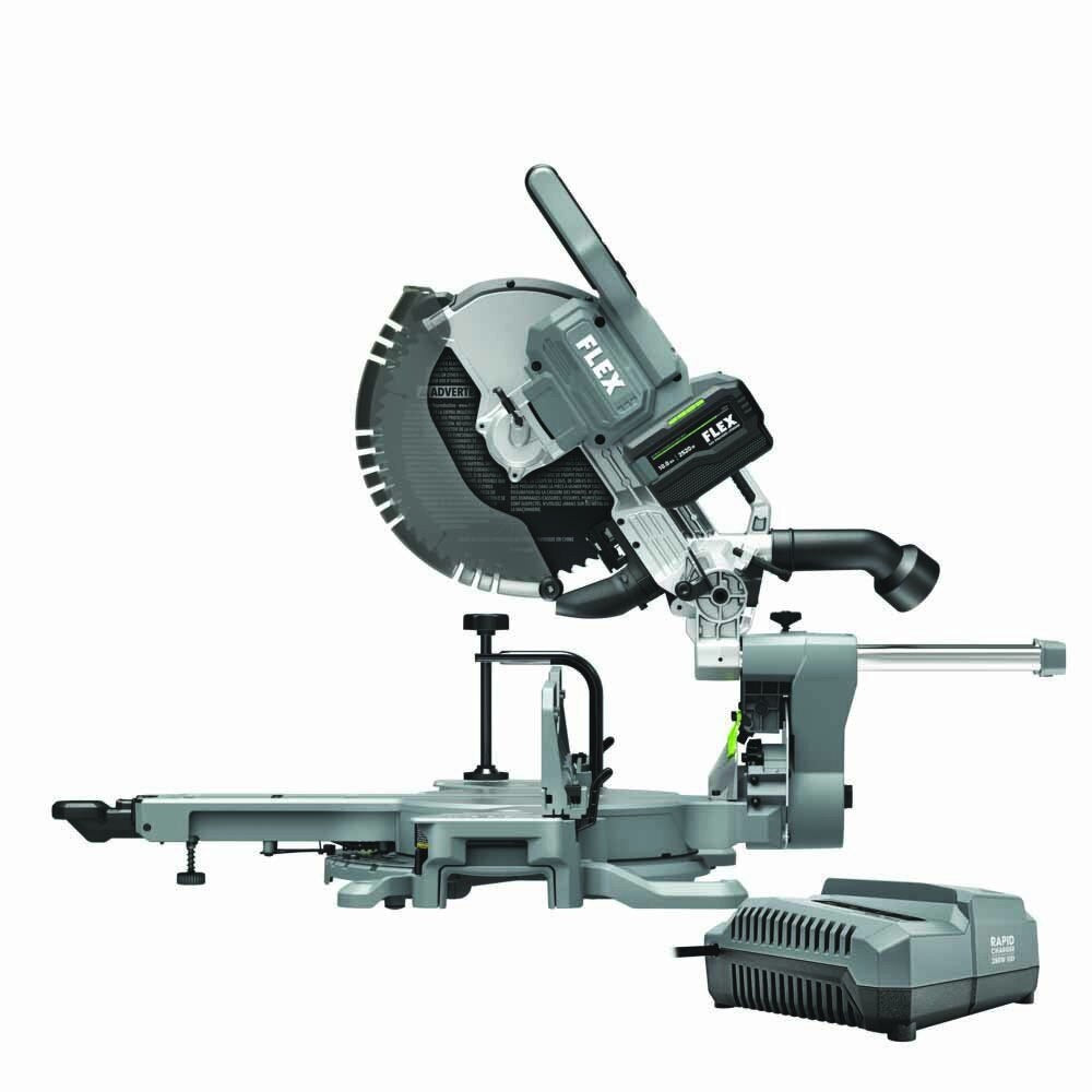 Flex FX7141A-1J 12" Sliding Compound Miter Saw, 10.0Ah Battery and Charger - 2