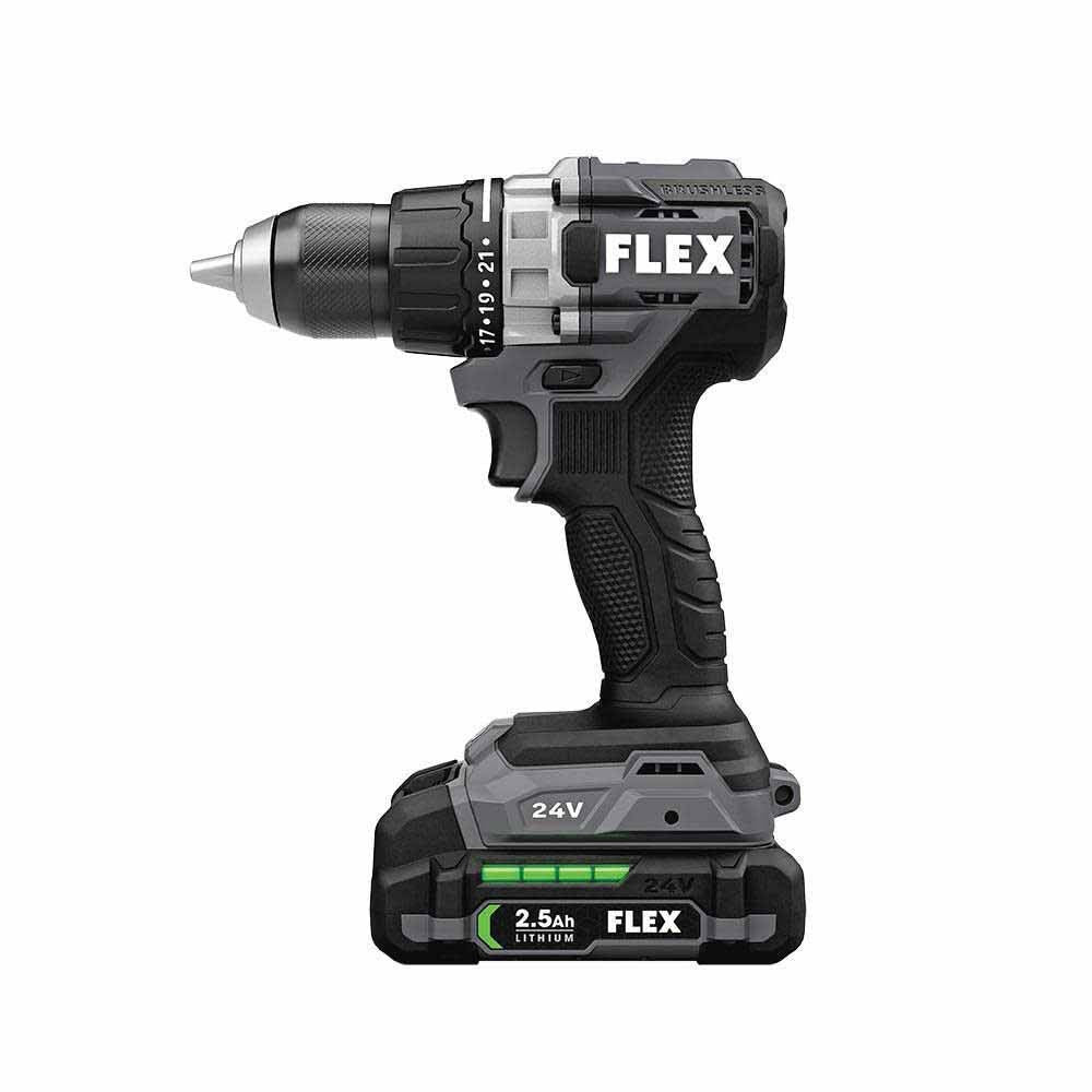 Flex FXM201-2A 24V Brushless 2 Tool Combo Kit Drill Driver and Impact Driver - 4