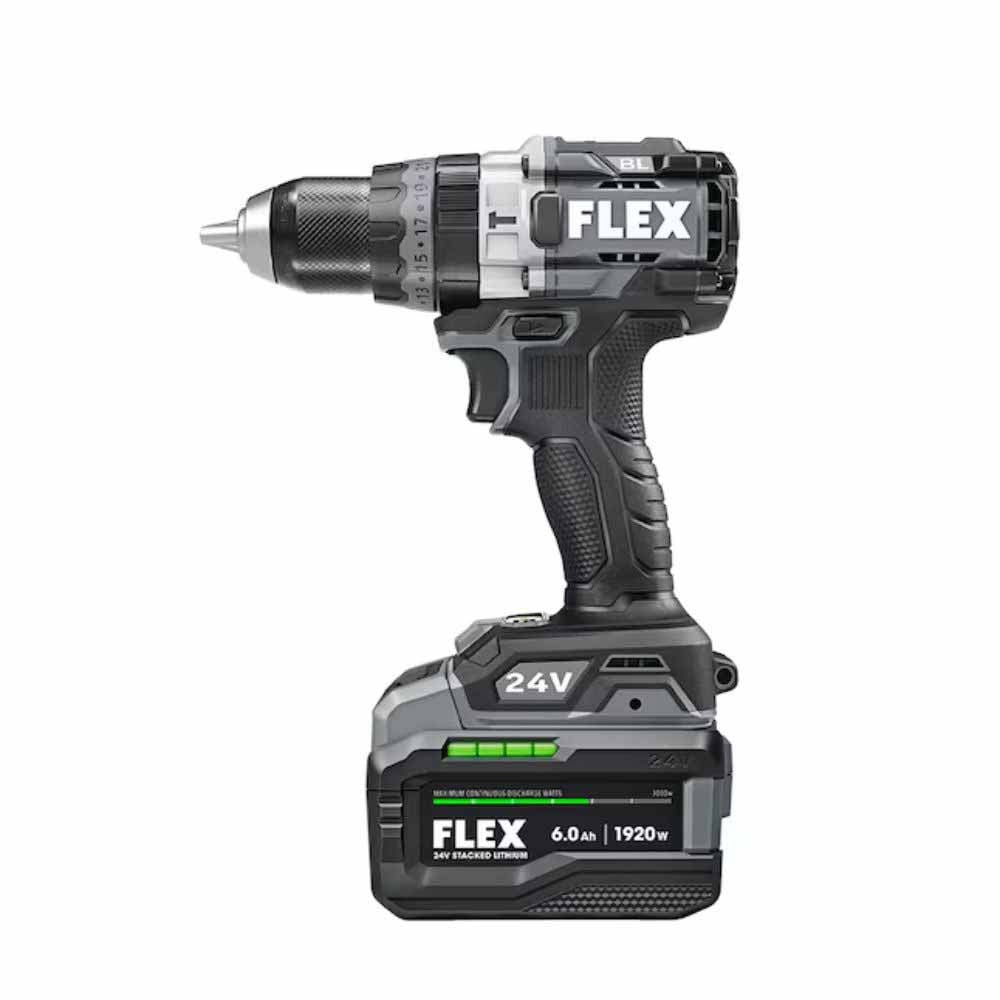 Flex FXM202-2G 2 Tool Combo Kit, Hammer Drill with Turbo Mode and Quick Eject Impact Driver, Stacked-Lithium - 3